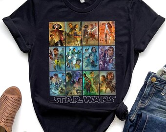 Camiseta retro con murales de la Celebración de Star Wars, camiseta unisex para el viaje de vacaciones a Galaxy's Edge, regalo de cumpleaños familiar para adultos, niños y bebés.