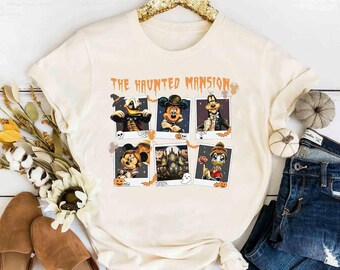 Retro Gruseliges Micky Maus & Freunde The Haunted Mansion Stretching Room Shirt, Walt Disney World Disney Parks Disneyland Halloween Party Geschenk