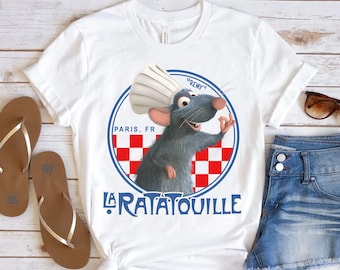 Disney Pixar Ratatouille Remy Kleiner Koch Grafik Shirt, Unisex T-Shirt Familie Geburtstagsgeschenk Erwachsenes Kind Kleinkind T-Shirt, Disneyland Urlaubsreise
