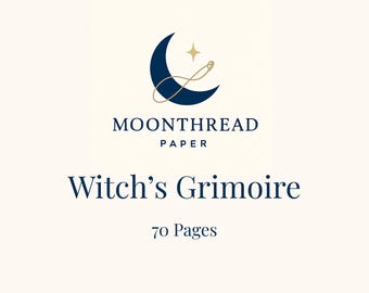 Witch's Grimoire & Ritual Planner: Printable Book of Shadows (Digital Download)