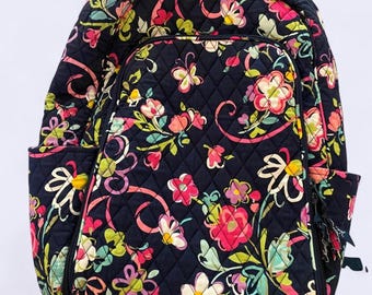 Vera Bradley Backpack Retired Mod Floral Pink Small Quilted  display picture 1