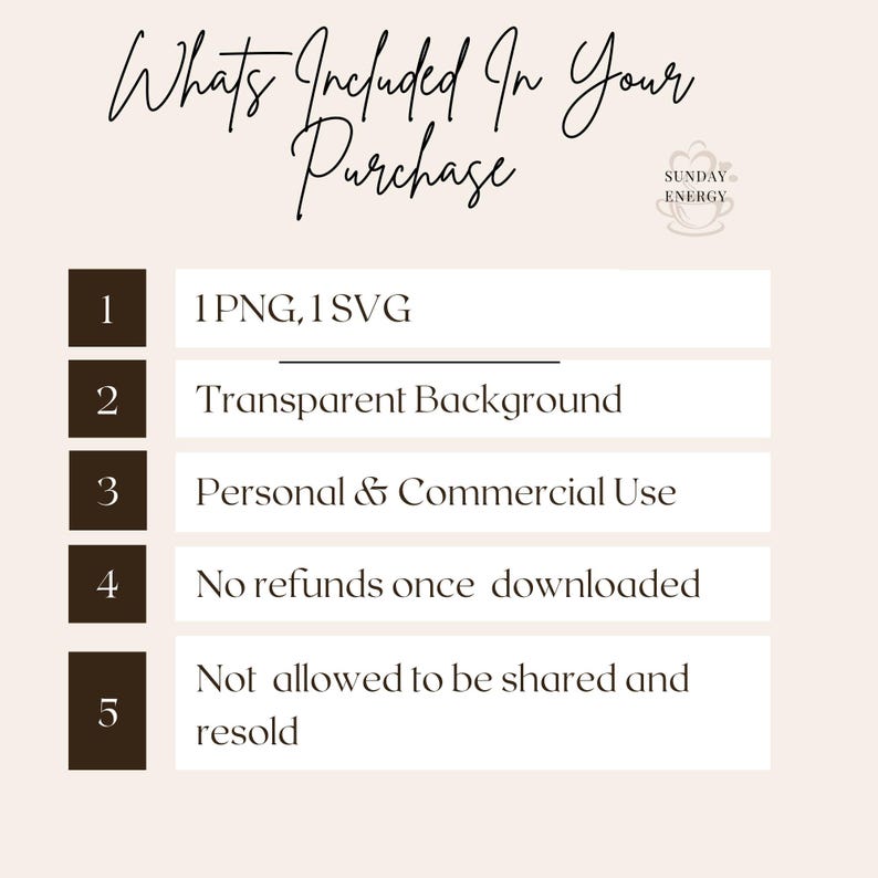Listing slide showing what is included with the purchase of this 2026 sports design digital download. The file package includes one PNG and one SVG with transparent background suitable for sublimation printing, Cricut and Silhouette cutting machines, print on demand apparel and sports themed merchandise. The slide also explains personal and commercial use permissions and that the files may not be redistributed or resold digitally.