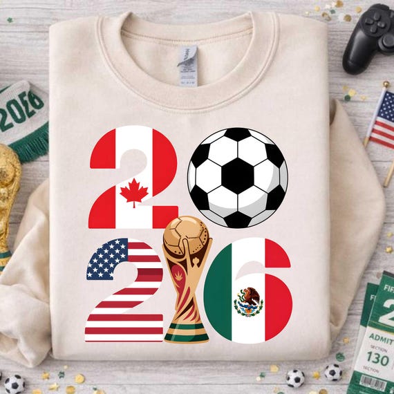 World Cup 2026 PNG | USA Canada Mexico Soccer Graphic | FIFA 2026 Football Clipart (Digital Download)