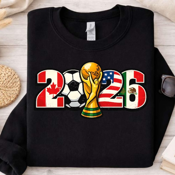 World Cup 2026 PNG, FIFA 2026 Shirt Design, USA Canada Mexico Football Png, Soccer Clipart (Digital Download)