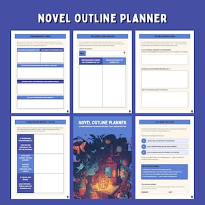 Novel Writing Outline Planner | A4 | Printable & Digital | GoodNotes Compatible