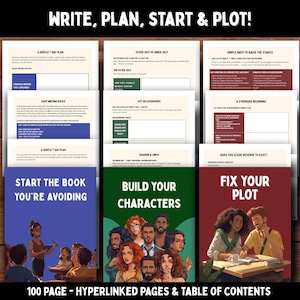 Writer's Reset Workbook Bundle – Handling, karaktärer, börja skriva (digital nedladdning)