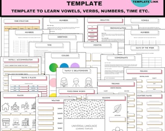 Zeszyt ćwiczeń do nauki języków obcych do druku: słownictwo, gramatyka, wycinanki (wersja cyfrowa do pobrania)