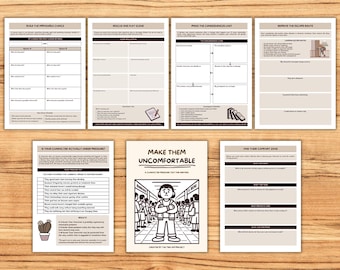 Cuaderno de trabajo para el desarrollo de personajes para escritores / Cómo mejorar personajes planos y escenas aburridas / Hojas de trabajo para la escritura de novelas (PDF)