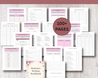 Romance Writing Workbook + Author Planner (A4 Size | 100+ Pages)
