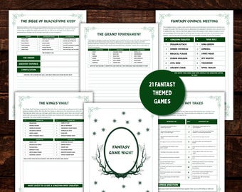 Paquete de juegos de fantasía para la noche