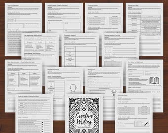 Planificador de escritura creativa para novelas + Cuaderno de ejercicios