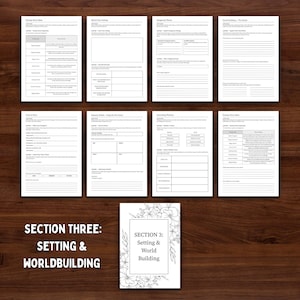 Planificador de escritura creativa para novelas + Cuaderno de ejercicios imagen 6