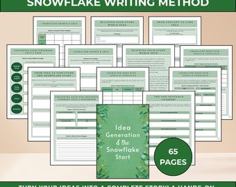 El método de escritura del copo de nieve y el libro de trabajo para la generación de ideas