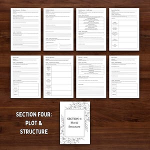 Planificador de escritura creativa para novelas + Cuaderno de ejercicios imagen 7