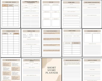 Short Story Planer für Writer (Digitaler Download)