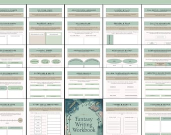 Fantasy Writing Workbook – Build Worlds, Create Characters, Craft Epic Stories
