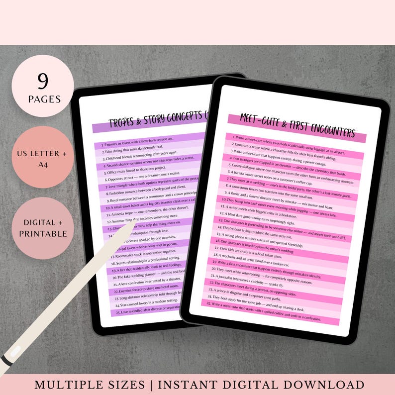 romance writer aesthetic pink neutral minimalist printable modern author template romantic storytelling vibe cozy writer printable writing pages vintage writer design digital download for writers printable planner sheets romance inspired journal story creator kit love theme creative writing prompts writer gift printable soft tone romantic workbook pdf writing inspiration pages
