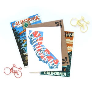 Pavot de Californie carte Wildfire Don | Aquarelle de Cali contour coquelicots Illustration calligraphie secours Direct