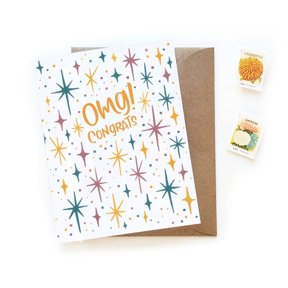 Omg Congrats, Celebration & Congratulations Greeting Card Omg Congrats, Celebration & Congratulations Greeting Card