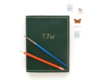 Embroidered Travel Sketchbook | Handbound Mixed Paper Journal