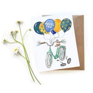 Carte Mazel Tov Bar/Bat Mitzvah | Training Wheels Graduate Card | Carte de conversion juive Convertir | Carte du judaïsme moderne