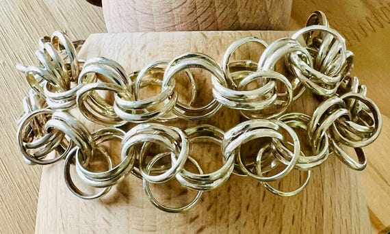 MMA Silver Chainmaille Bracelet