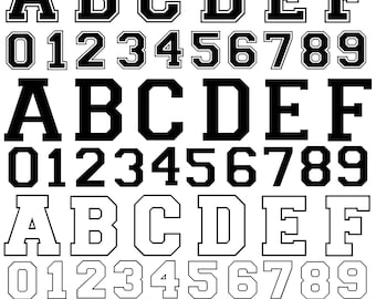 Varsity Schrift SVG, Jersey Schrift SVG, Sport Schrift Alphabet, Varsity Buchstaben SVG, Sport Schrift, College-Schrift, Varsity Alphabet SVG, Silhouette