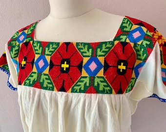 Veracruz Blusas Bordadas En Manta OFERTA Blusa Mexicana