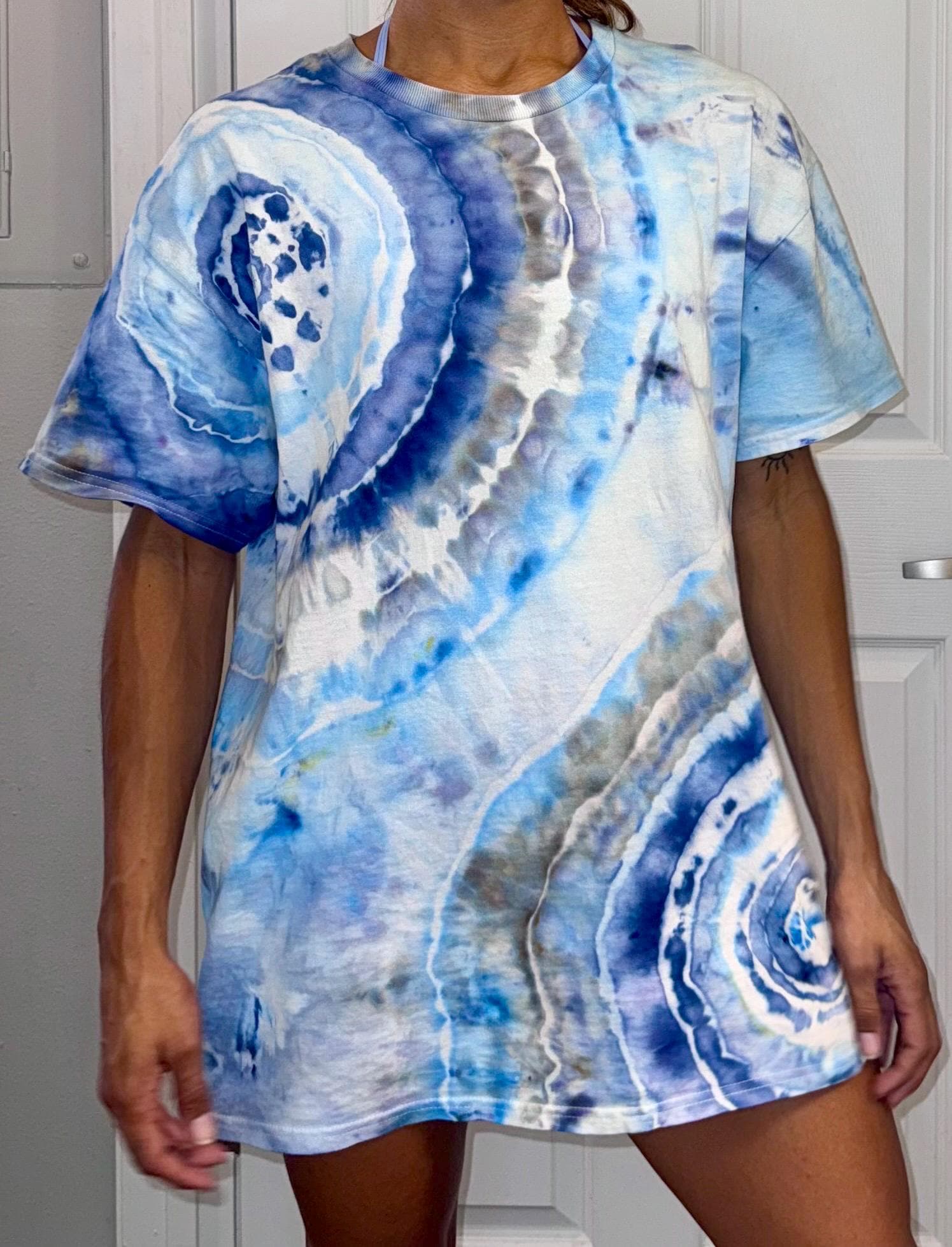 T-shirt Tie Dye Homme Années 90, Taille XL, Authentique Et Unique