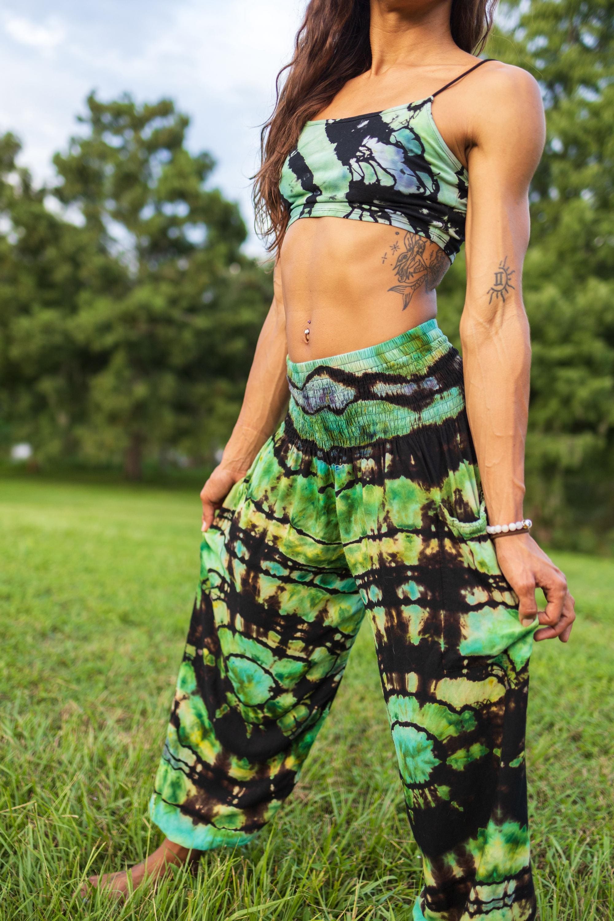 Tie Dye Flare Pants - Etsy