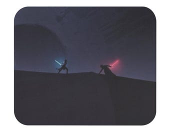 Lichtzwaard Duel-muismat rechthoek | Star Wars-bureaumat, Galaxy Battle Scene
