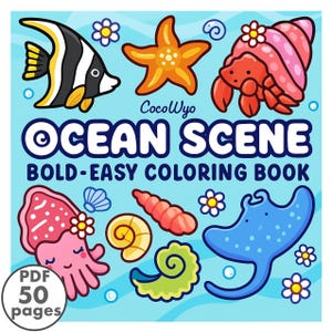 Ocean Scene Coloring Pages 50 Bold & Easy Designs PDF Download