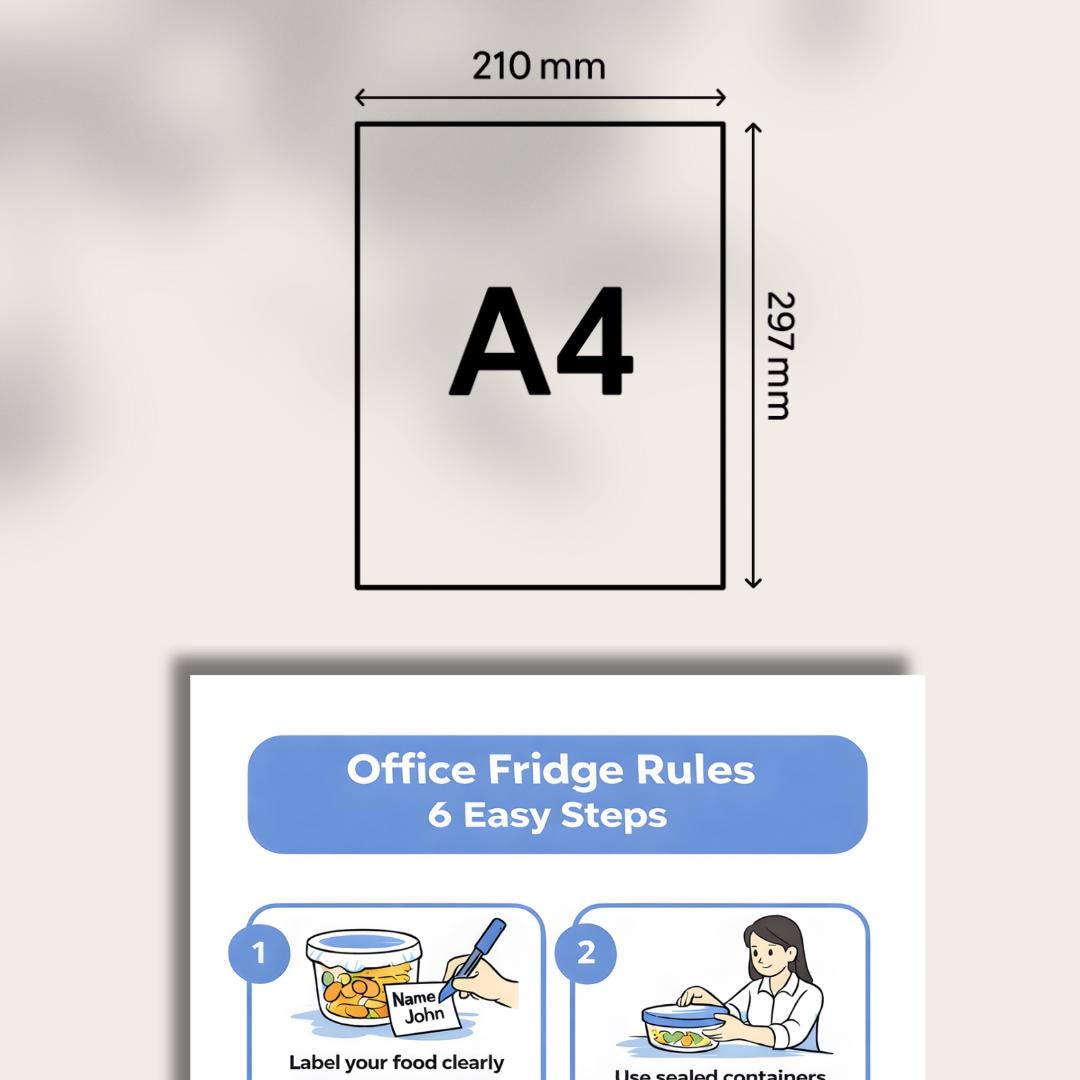 Work Fridge Rules Examples Office Fridge Rules Printable Sign | Workplace Refrigerator Etiquette ...