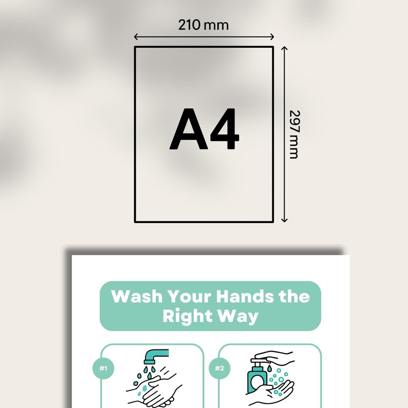 Hand Washing Guide for Kids | Step by Step Hygiene Poster | Children ...
