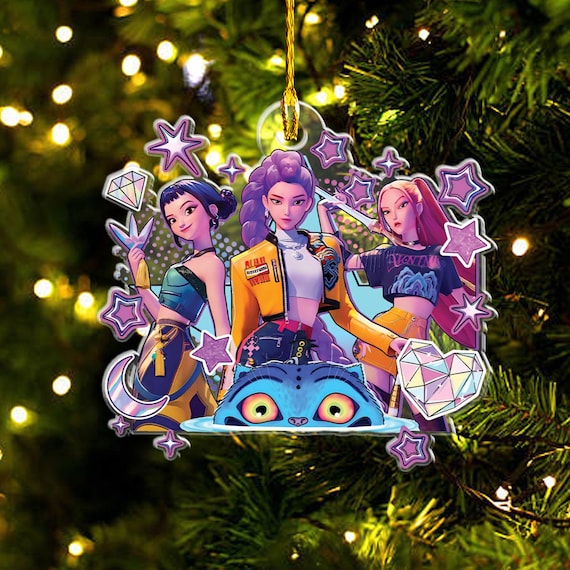 KPOP Christmas Ornament 2025, Demon Hunters Ornament, Huntrix