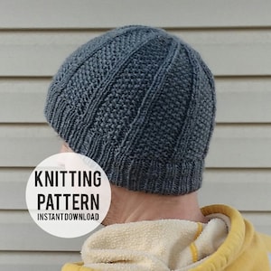 Hat knitting pattern, adult hat pattern, child hat pattern, toddler hat pattern, easy hat knitting pattern, multiple sizes- Northside Hat