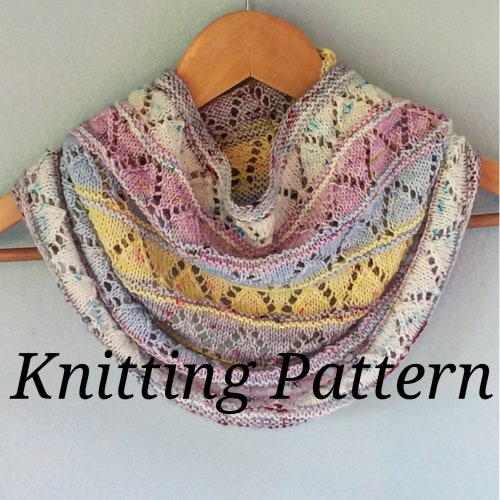 Lace Eyelet Cowl PDF Knitting Pattern - Etsy