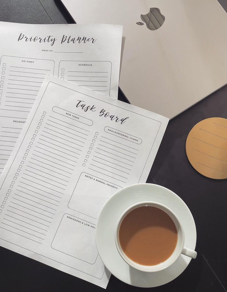 Task Board | Printable Task Tracker | Daily Planner | Productivity ...