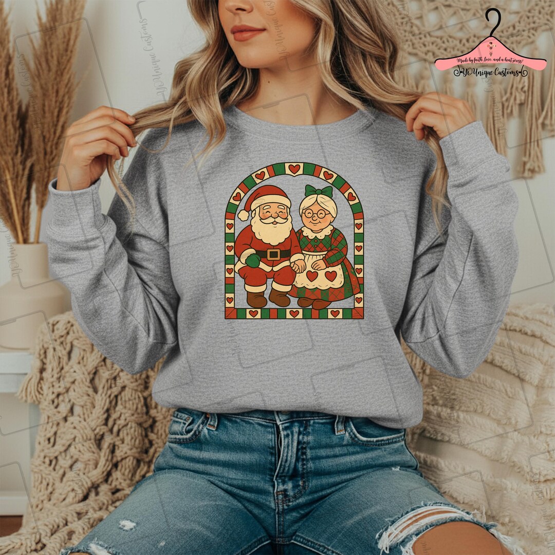 Vintage Santa and Ms. Claus PNG | Retro | Sublimation - Etsy