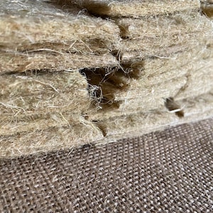 Tapete para cultivo de cânhamo - substrato de fibra natural (105 x 62 x 5 mm) para microverdes