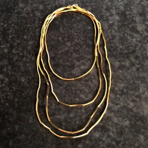 Gold choker, Bracelet Necklace, Multi Strand Necklace,long Necklace, Multi Bracelet, Choker Necklace, gold choker, layered necklace image 6