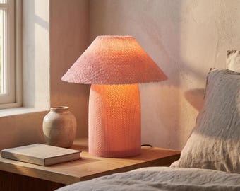 NEBULA Textured Table Lamp / Ambient Mood Lighting / Modern Bedside Lamp / Pattern Casting Accent Light