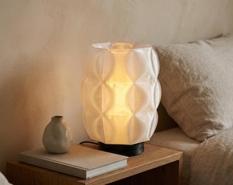 PUFF Lamp | Sculptural Table Lamp | Modern Bedside Light | 3D Printed Decor