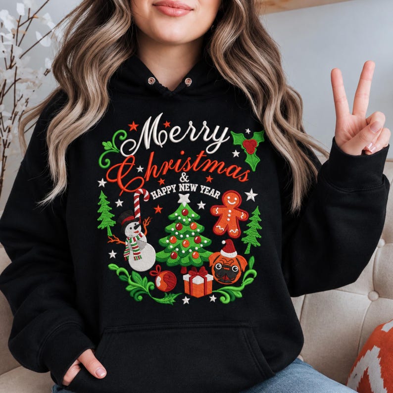 Problem Tree Visual Layout Merry Christmas Machine Embroidery Design, Festive Holiday Tree Pattern ...