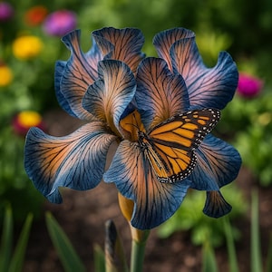 Peach Bearded Iris - Etsy