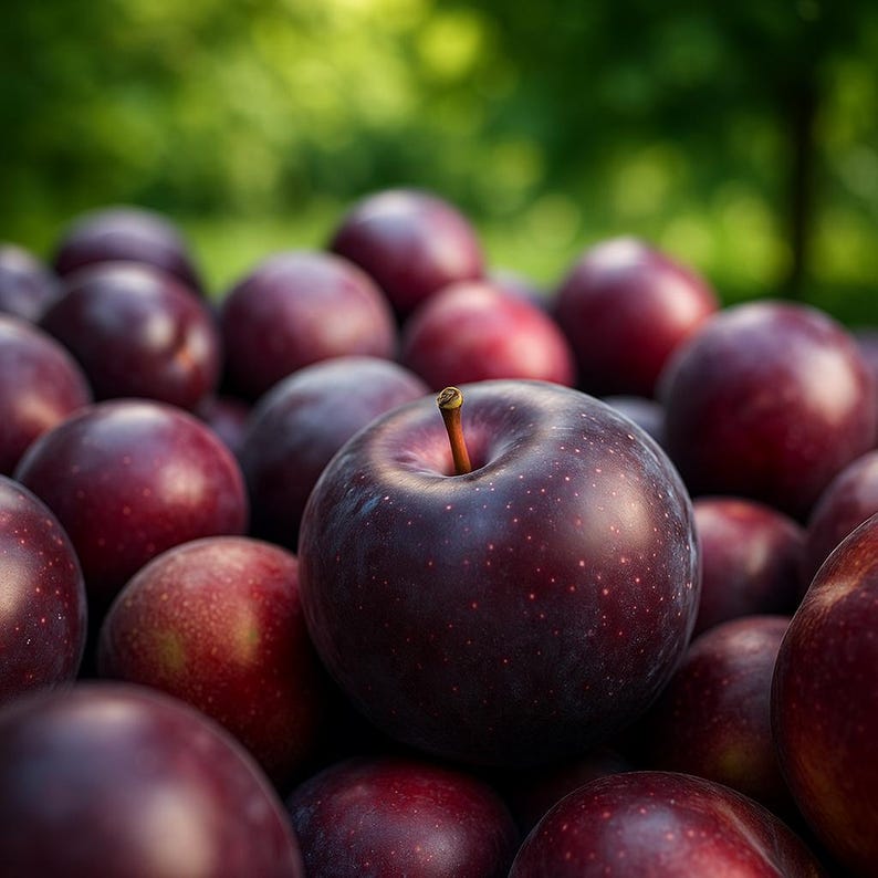 25 Black Oxford Apple Seeds, Rare Heirloom Variety Fruit, Organic Apple Tree, Garden Planting, USA Seller, Fast Shipping, Versatile Growing