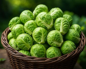500 Heirloom Brussels Sprouts Seeds: 10 Non-GMO Varieties
