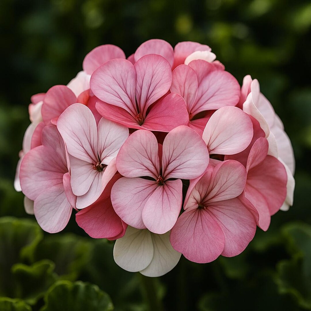 Pinot Geranium Pinto Geranium Seeds: White to Rose Gradient Blooms (25 Seeds) - Etsy