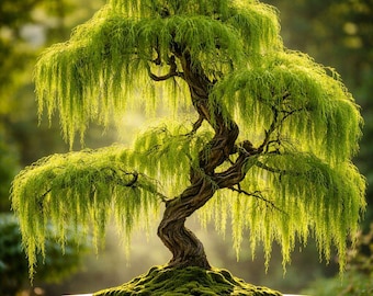 Hey Dina Willow Bonsai (1) Tree Cutting: Fast Growing Bonsai, Indoor & Outdoor, Bare Root