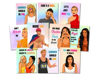 Summer House Party Signs: Summer Should Be Fun Decorations (Digital Download)